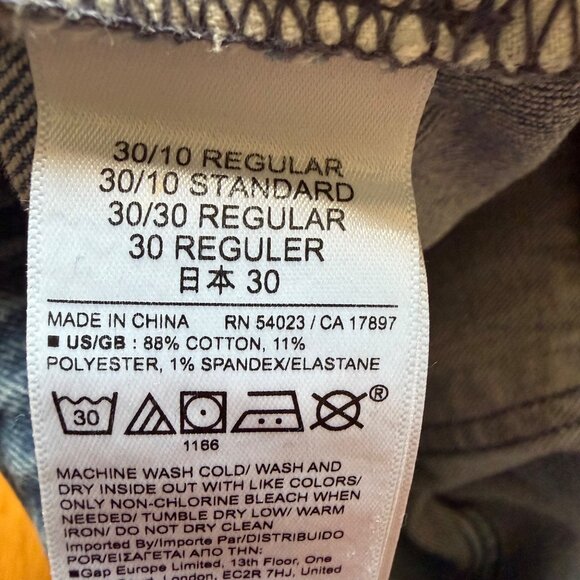 Gap Size 30/10R Blue Medium Indigo Wash Denim 90s Straight High Rise Jeans - Picture 13 of 16